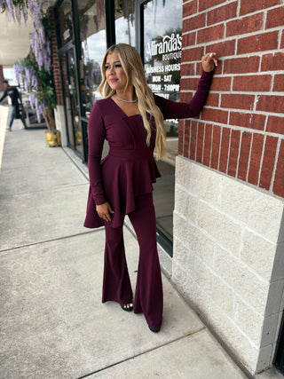 Angie Jumpsuit Long Sleeves Elegant