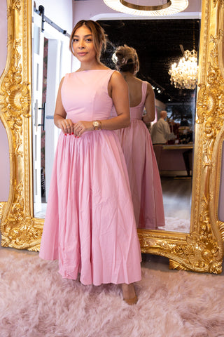 Nancy Pink Elegant Long Dress