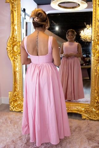 Nancy Pink Elegant Long Dress