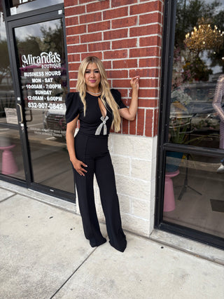Malia Straight leg pants high waisted
