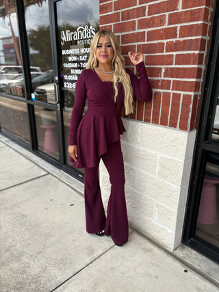 Angie Jumpsuit Long Sleeves Elegant