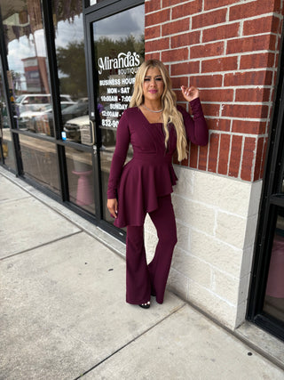 Angie Jumpsuit Long Sleeves Elegant