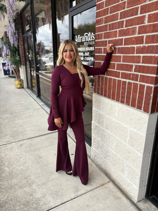 Angie Jumpsuit Long Sleeves Elegant