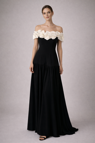 Taylor Off-The-Shoulder Floral Maxi Dress