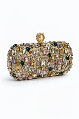 Bejeweled Rigid Clutch Purse