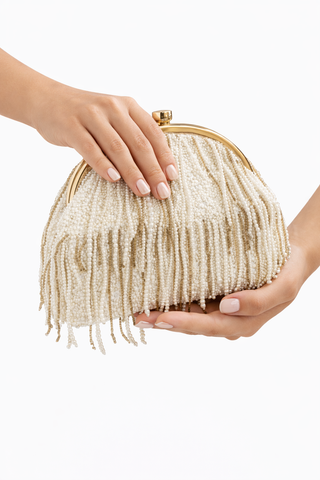 Zaira Beaded Rigid Clutch