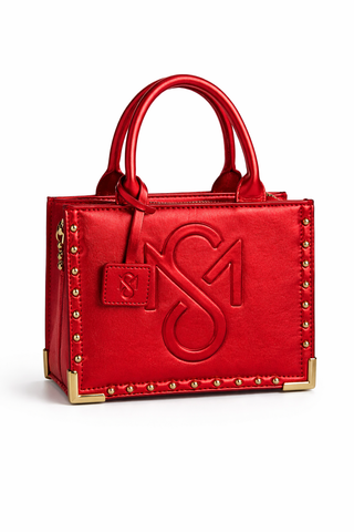 SM Mini Handbag – Luxury Faux Leather Mini Purse with Detachable Strap