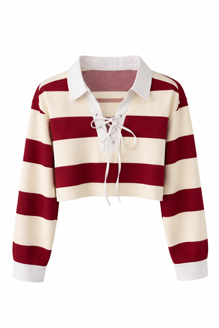 Taylor Crop Rugby Sweater