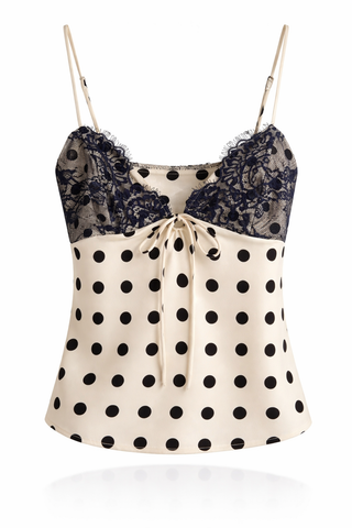 Jessica Polka Dot Lace Top