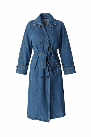 Nicolle Denim Lightweight Long Coat