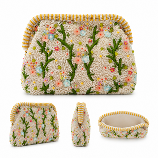 Blossom Beaded Clutch Bag