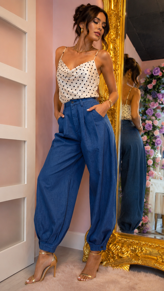 Naomi Denim Barrel Jeans Pants
