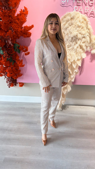 Vera Sparkly Two Piece Set Blazer and Pants