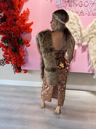 Lorelei Golden Sequin Dress Sexy Bodycon Dress