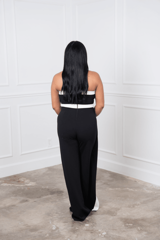 I Feel Pretty Jumpsuit - Black/White