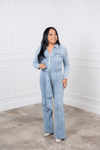 Bring The Style Denim Jumpsuit