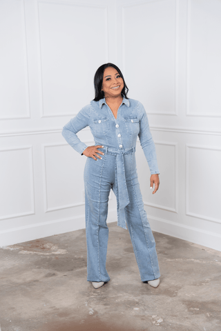 Bring The Style Denim Jumpsuit