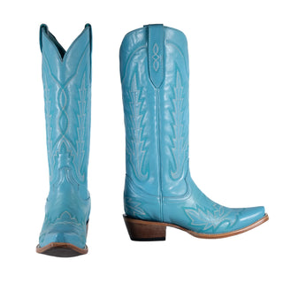 Bindweed Cowgirl Boots Blue - Howdyland