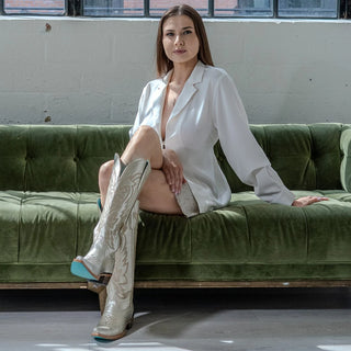 Goldenrod Cowgirl Boots Gold - Howdyland